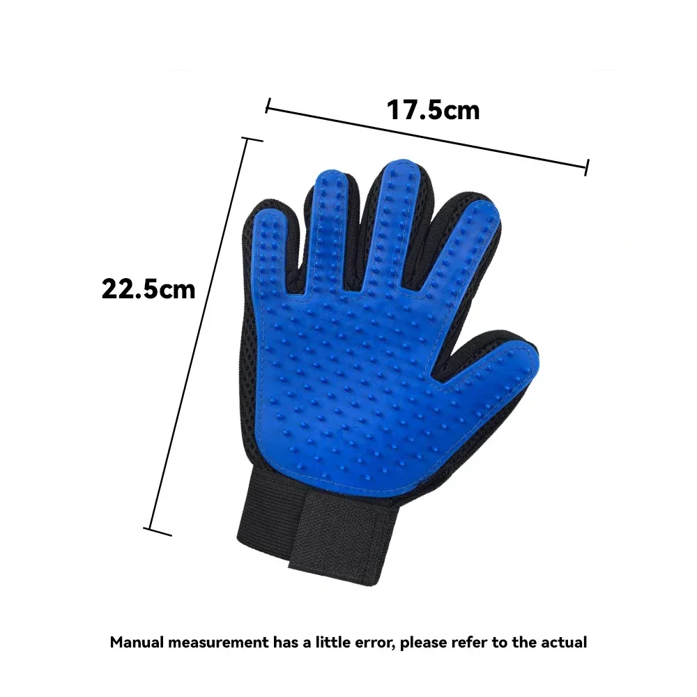 Fellpflege-Handschuh aus Silikon mit Noppen für Hunde und Katzen – Bild 4